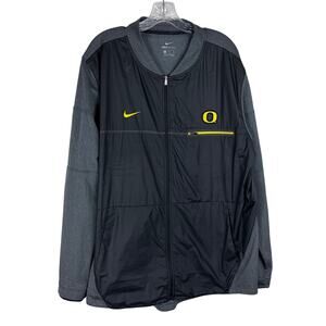 Nike Shield Mens University Of Oregon Ducks Full Zip Jacket Black Gray Size XL